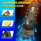 Set 2 becuri auto LED H8 110W reali 16.000Lumeni CanBus Plug-and-Play fara eroare + CADOU