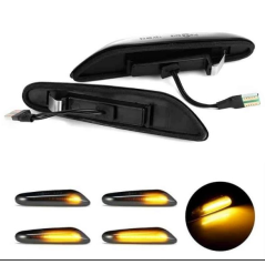 Semnalizare laterală LED fumurie, secvențială și dinamică, pentru Renault Megane III 2008-2016