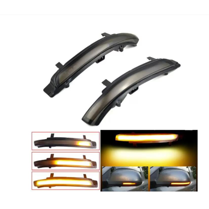 Set Semnalizare oglindă fumurie LED – Skoda Octavia 2, Skoda Superb 2 (Progresivă/Dinamică)