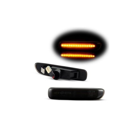 Semnalizare laterala progresiva fumurie LED BMW E46 1998-2001 nonfacelift dynamica