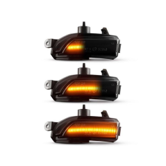 Set - Semnalizare oglinda fumurie Led Skoda Fabia NJ5 NJ5 Rapid NH1 NH3 progresiva / dynamica