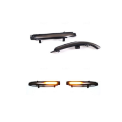 Set - Semnalizare oglinda fumurie Led Skoda Octavia 2 Superb 2 progresiva / dynamica