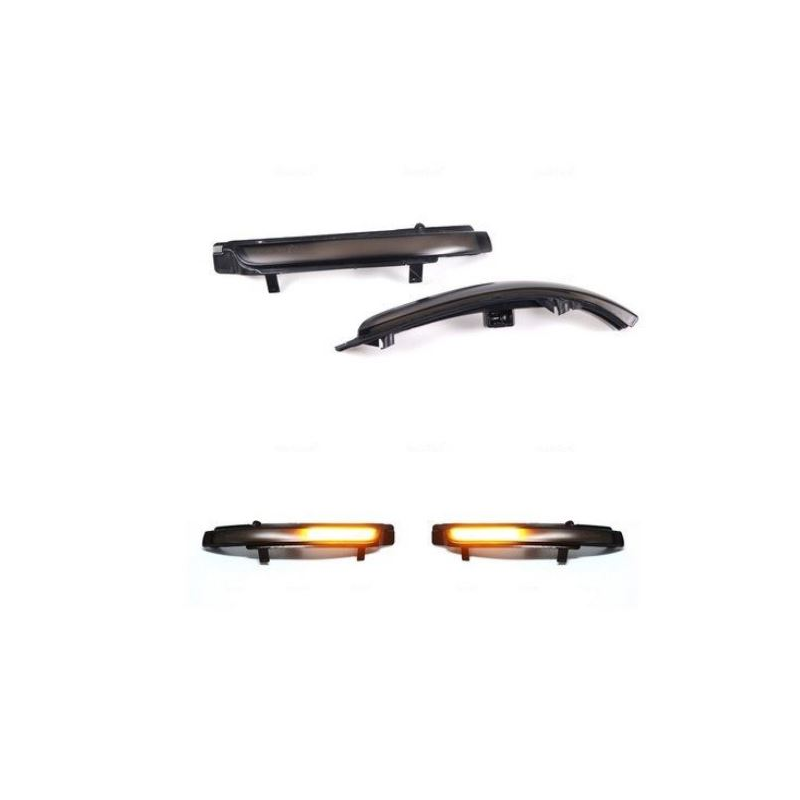 Set - Semnalizare oglinda fumurie Led Skoda Octavia 2 Superb 2 progresiva / dynamica