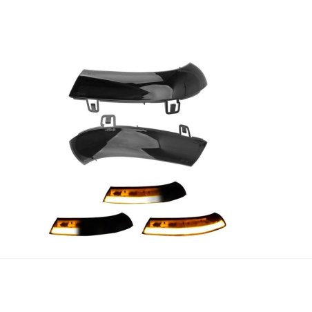 Semnalizare oglinda LED fumurie, functie dynamica VW Golf 5 EOS Passat B5.5 B6, Golf Plus Sharan Skoda Superb 1